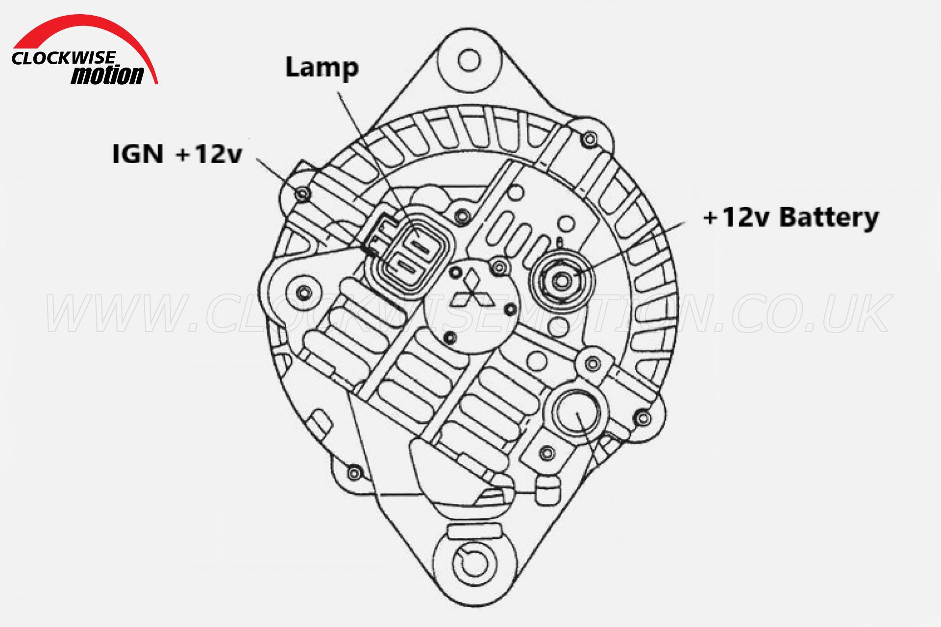 50A Lightweight Race Alternator | Clockwise Motion