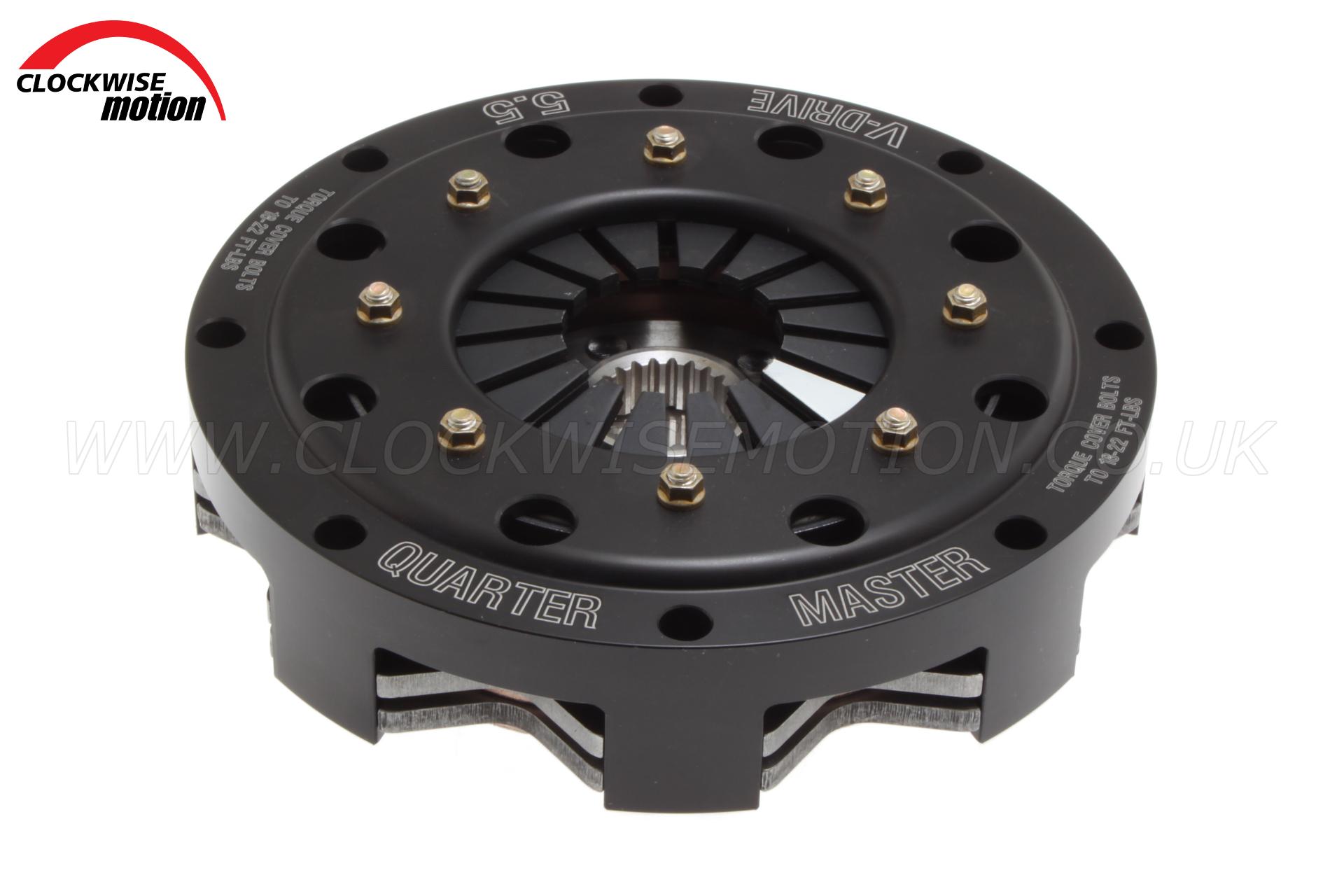 Quarter Master 5.5 Inch VDrive Twin Plate Race Clutch Clockwise Motion